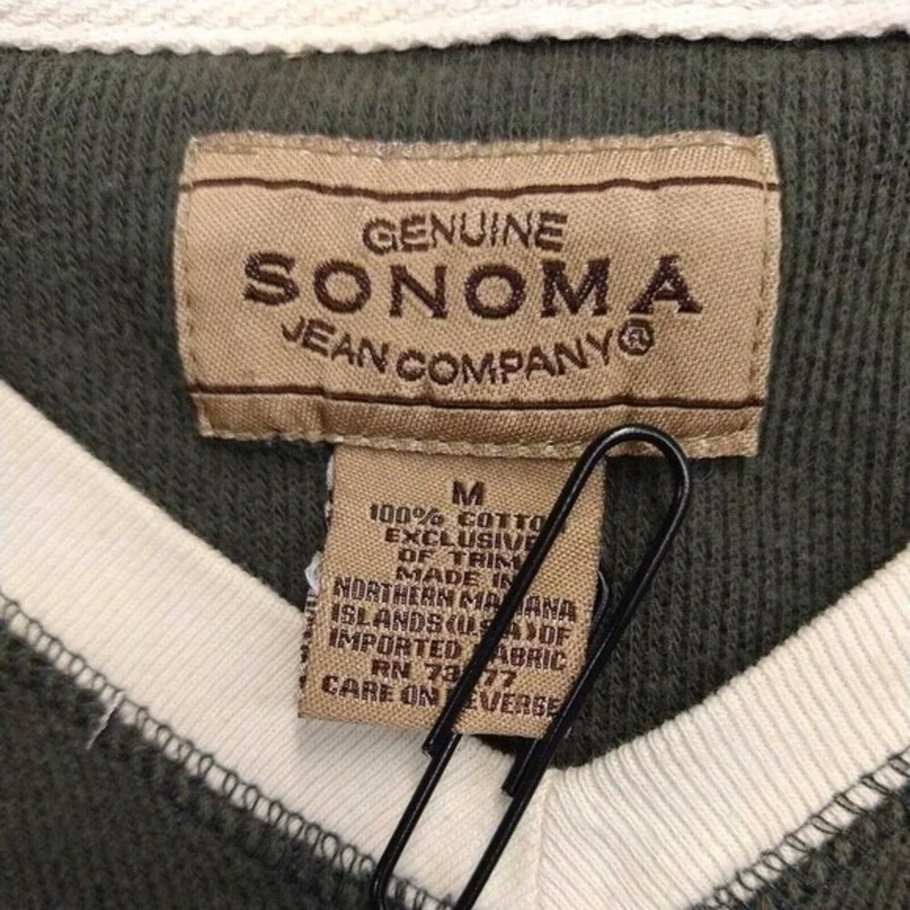 Gorpcore Cabin Outdoorsy Knit Pullover Sonoma Jean‎ Company Green Mens Medium